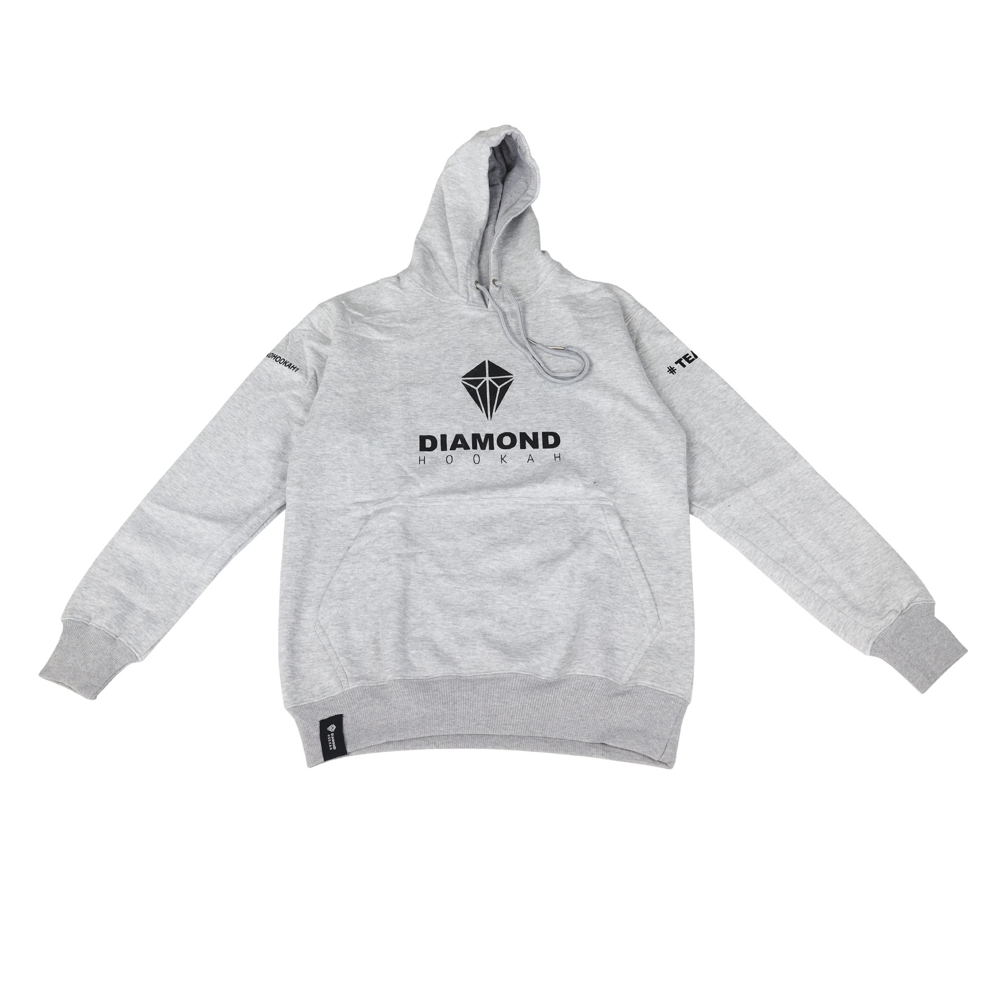 Diamond Hookah Hoodie Grau
